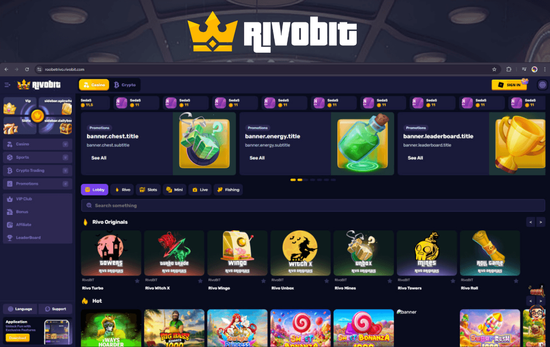 RivoBit – Advanced Crypto Casino & Gaming Platform Source Code