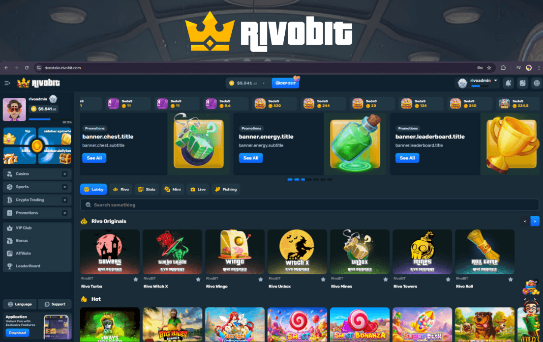 RivoBit – Advanced Crypto Casino & Gaming Platform Source Code